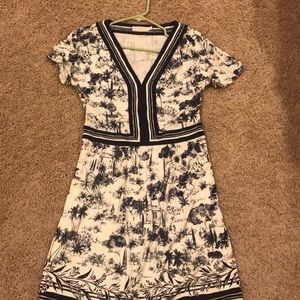 Tory Burch white and black  dress